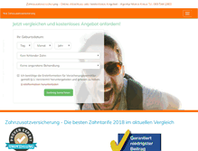 Tablet Screenshot of ihre-zahnzusatzversicherung.de